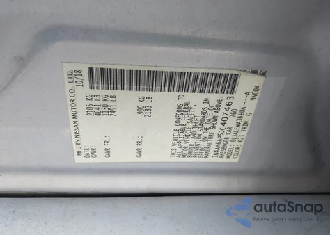 2018 Nissan Maxima 3.5 Sl from USA, damaged, VIN 1N4AA6AP5JC407463